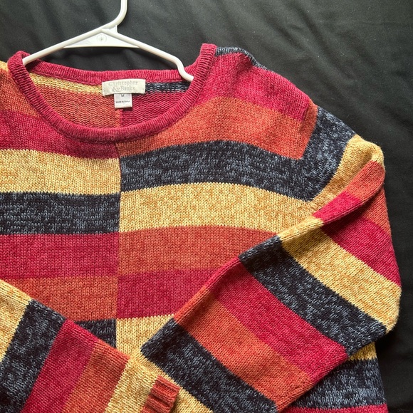 Women’s Christopher&Banks Striped Knit Sweater M - Picture 6 of 7